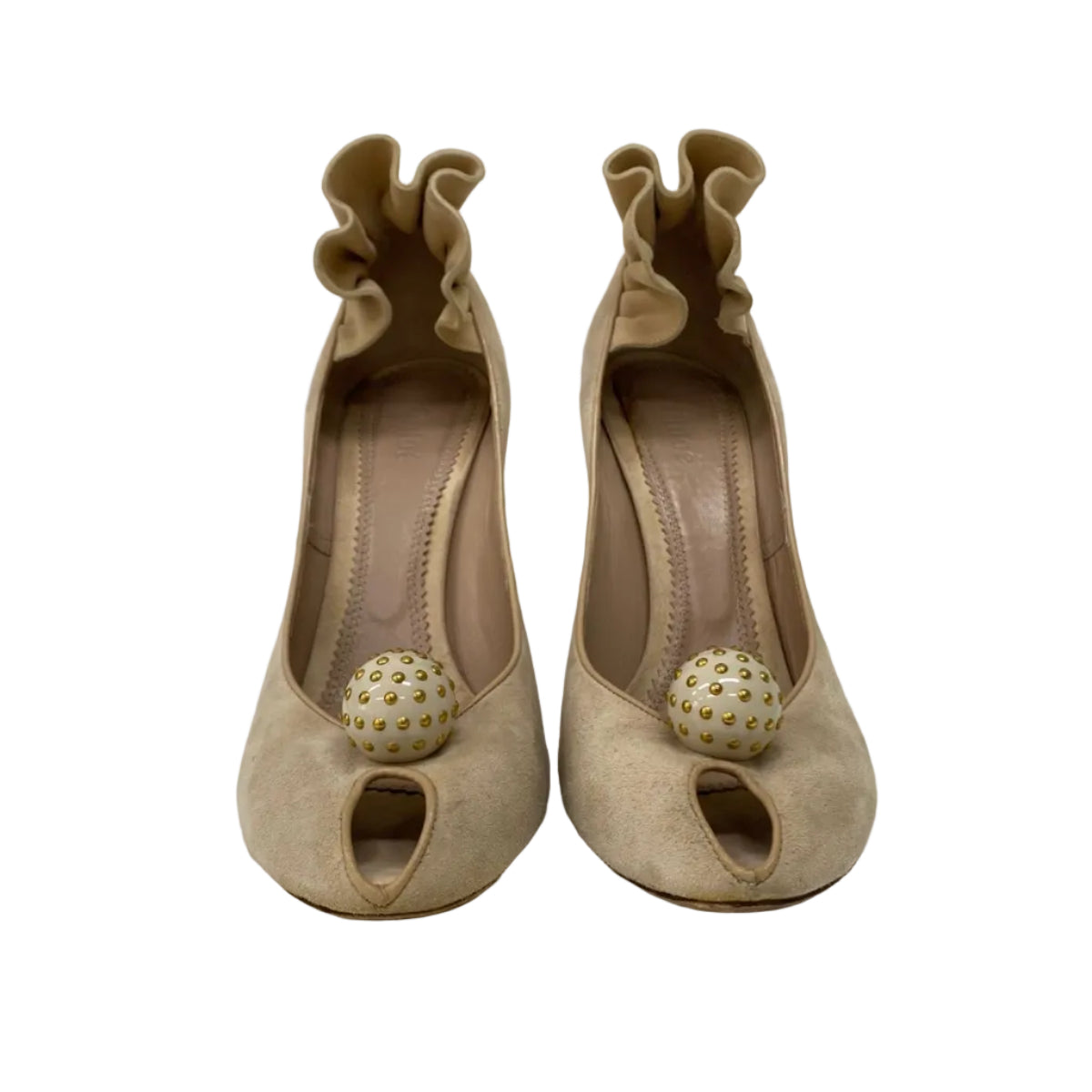 Sapato Chloé Camurça Bege Tam. 37,5 Br