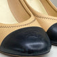 Scarpin Chanel Elastic Cap Toe Bicolor Bege Tam. 36 Br