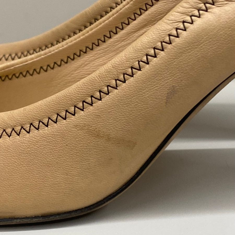 Scarpin Chanel Elastic Cap Toe Bicolor Bege Tam. 36 Br