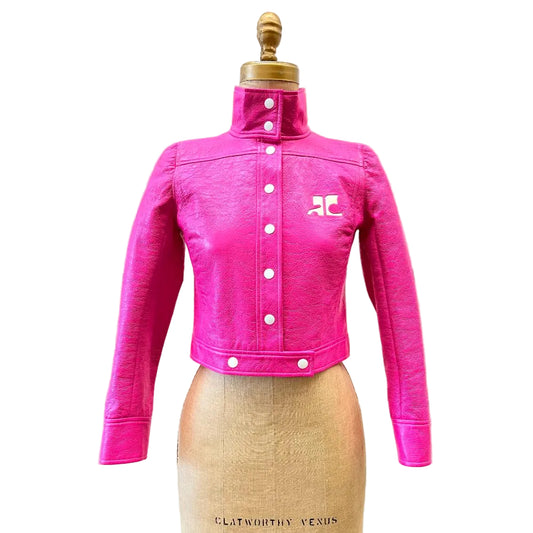 Jaqueta Courreges Rosa Tam 40 Br