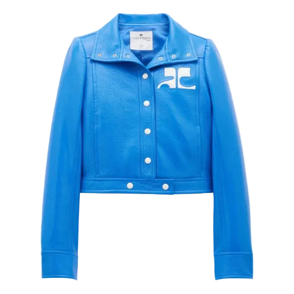 Jaqueta Courreges Azul Tam 40 Br