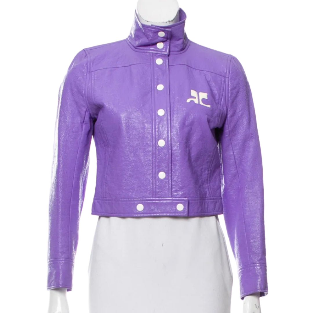 Jaqueta Courreges Roxa Tam 40 Br