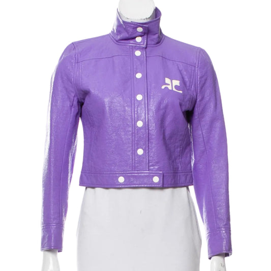 Jaqueta Courreges Roxa Tam 40 Br