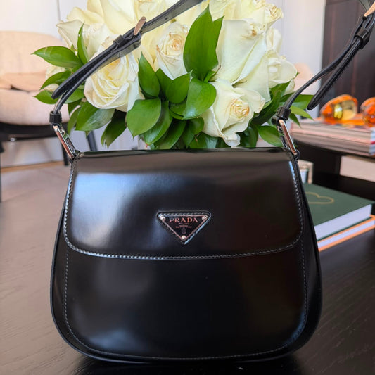 Bolsa Prada Cleo Flap Preta
