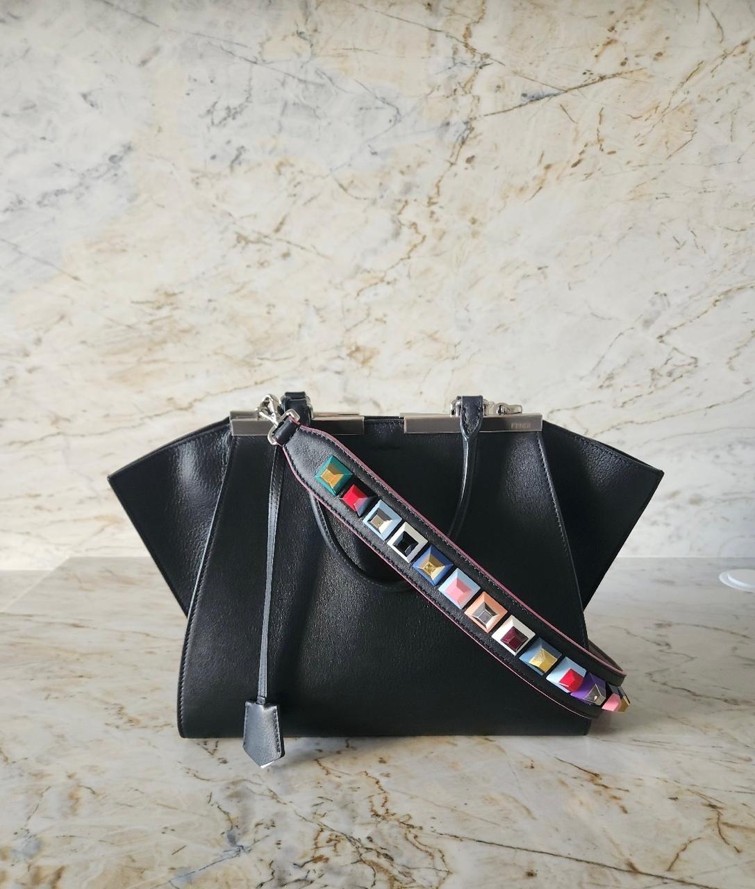 Bolsa Fendi 3 Jours Preta