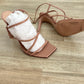 Sandália Gianvito Rossi Tiras Nude Tam. 35,5 BR