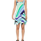 Vestido Emilio Pucci Estampado Azul e Verde Tam. 36 BR
