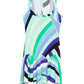 Vestido Emilio Pucci Estampado Azul e Verde Tam. 36 BR