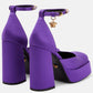 Sapato Versace Medusa Roxo Tam. 34,5 BR
