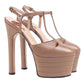 Sapato Gucci Angel Plataforma Bege Tam. 36,5 Br