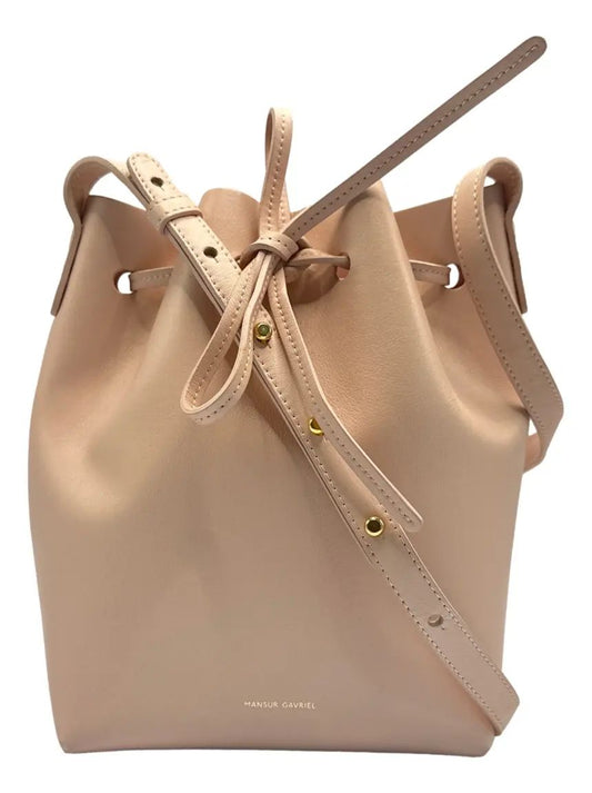 Bolsa Mini Bucket Mansur Gavriel nude