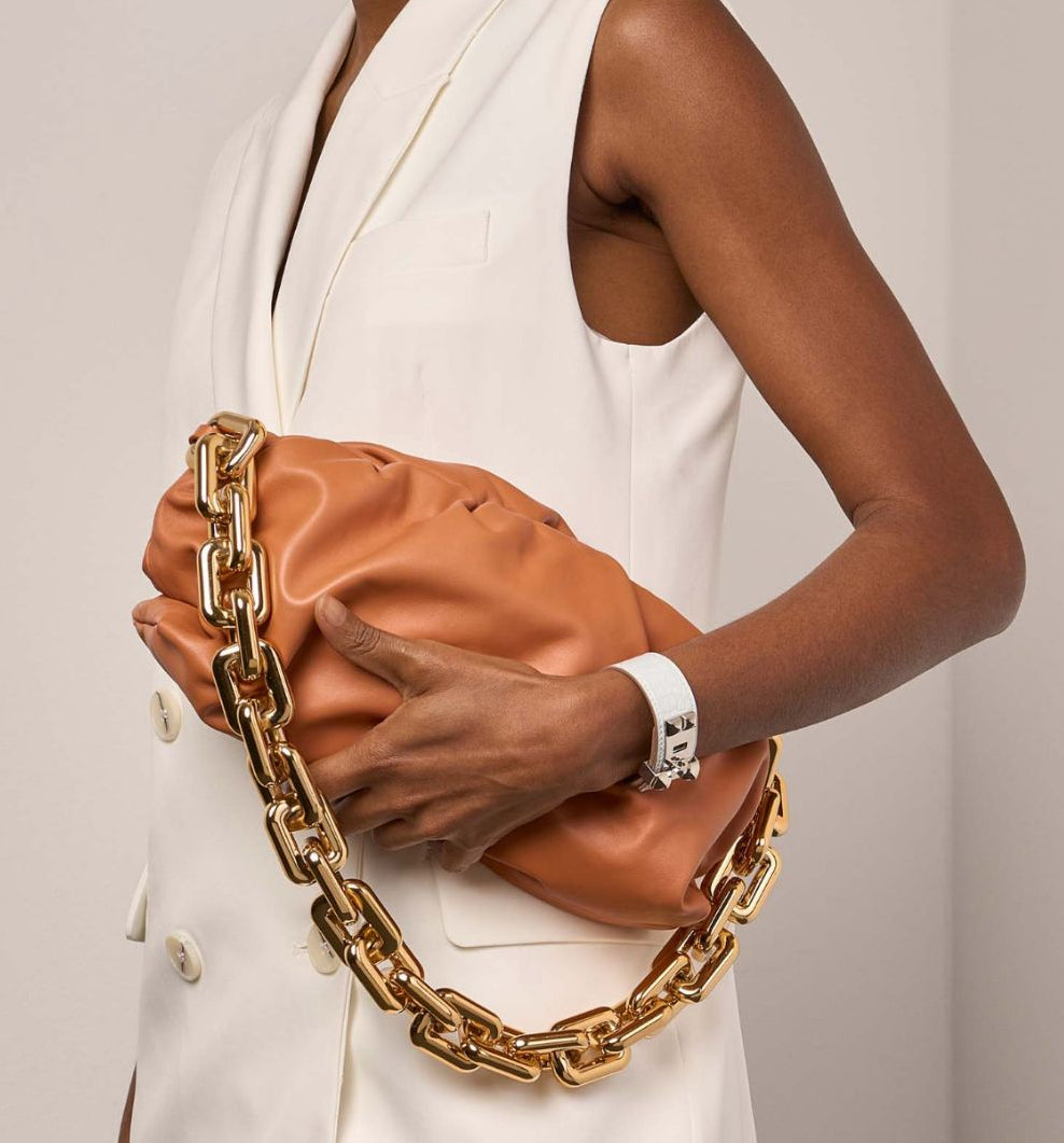 Bottega Veneta Chain Pouch Caramelo