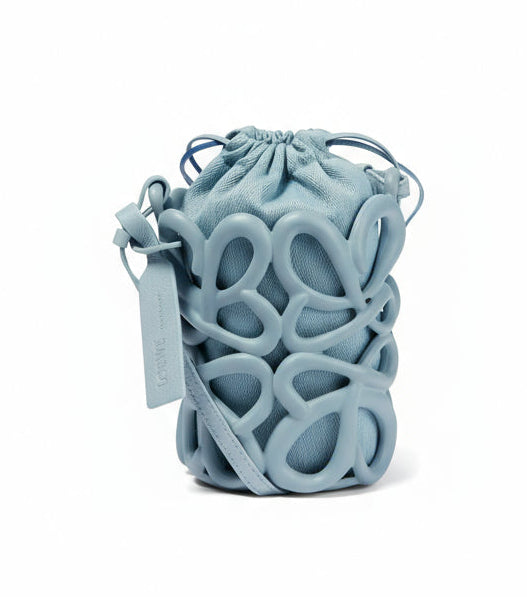 Bolsa Loewe Anagram Small Cutout azul