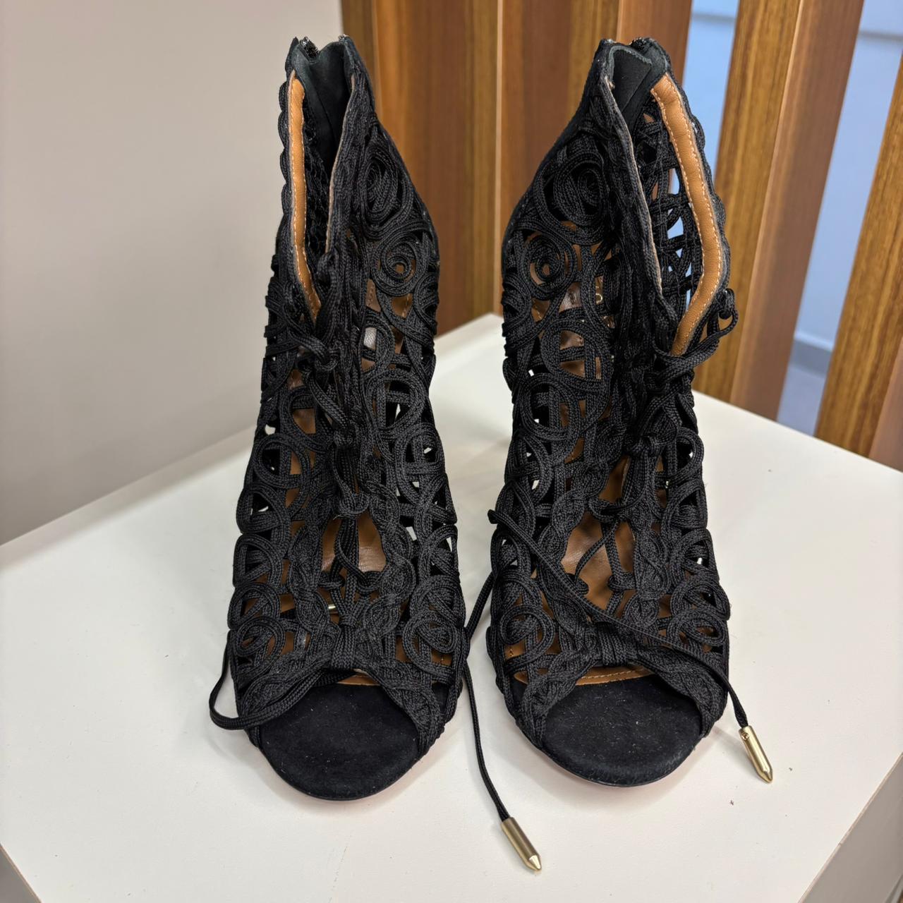 Ankle Boots Aquazzura preto TAM. 33 BR