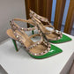 Scarpin Rockstud Valentino Garavani verde TAM. 33,5 BR