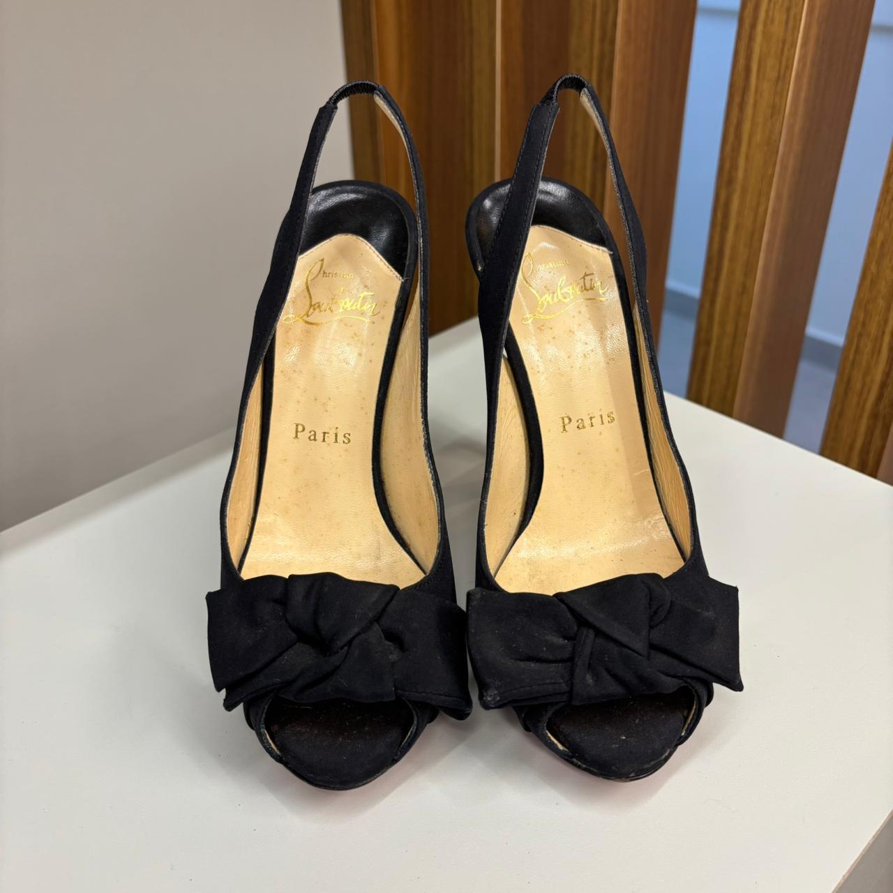 Sandálias slingback Christian Louboutin Very Prive preta TAM. 34