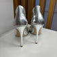 Salto Scarpin Gianvito Rossi Prata TAM. 34 BR