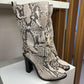 Bota cano médio píton Lanvin TAM. 34 BR