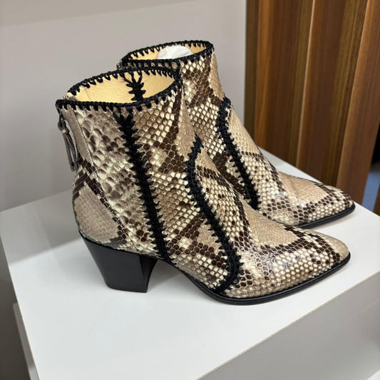 Botas de cano curto Alexandre Birman Python TAM. 33 BR