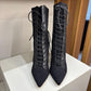 Bota com cadarço Gianvito Rossi preta TAM. 34 BR