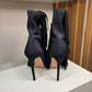 Bota Aquazzura Shake Stretch Bootie 85 preta TAM. 33 BR