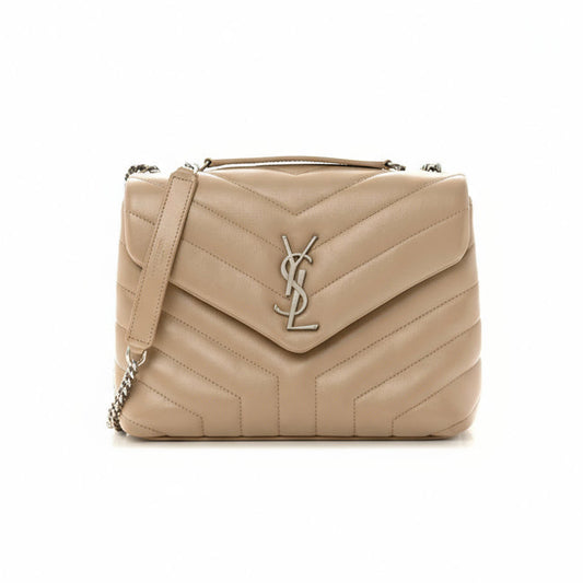 Bolsa Saint Laurent Loulou bege