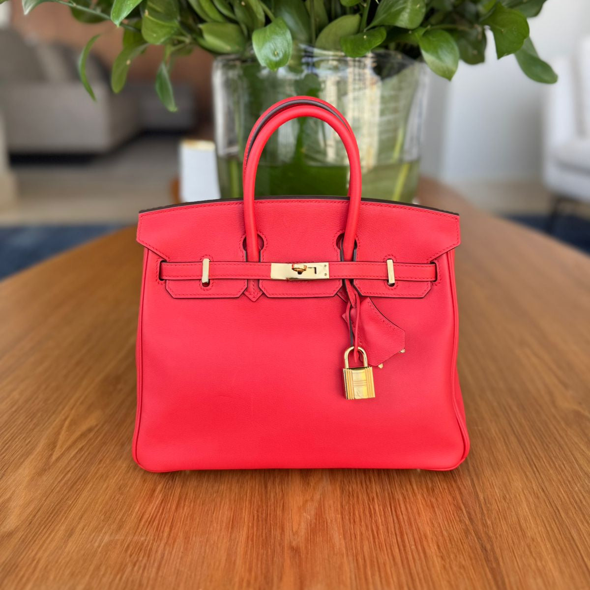 Bolsa Hèrmes Birkin 25 Vermelha