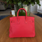 Bolsa Hèrmes Birkin 25 Vermelha