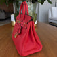 Bolsa Hèrmes Birkin 25 Vermelha