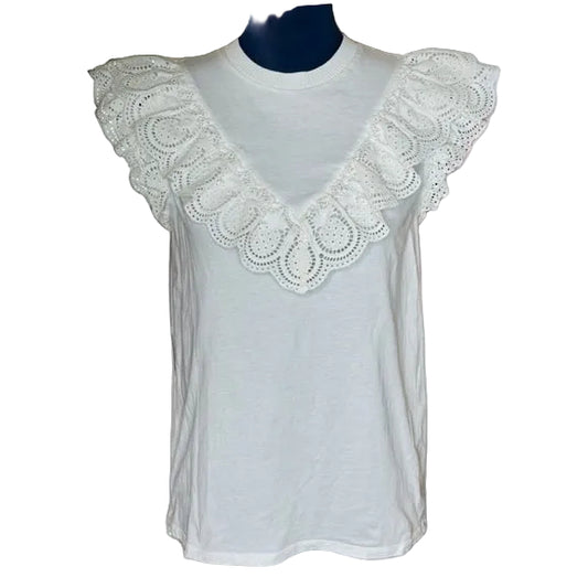 Blusa Zimmermann Bordada Branca Tam P Br