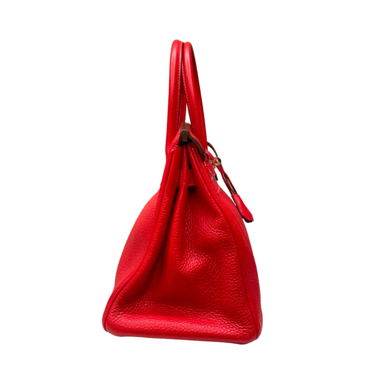 Bolsa Hermes Birkin Vermelha Ferragem Palladium 30