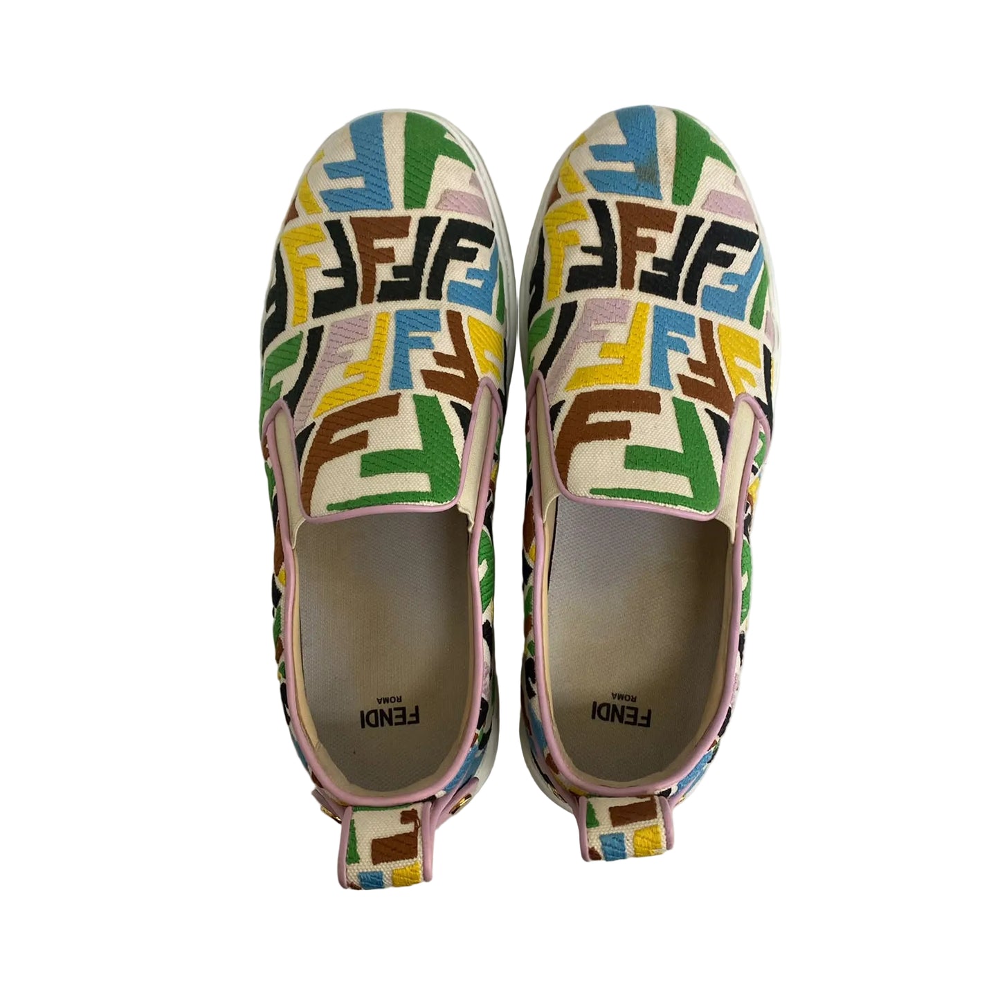 Tenis Fendi Monograma Colorido Tam 36 Br