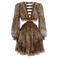 Vestido Zimmermann Estampa Marrom Tam 34 BR