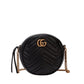 Bolsa Gucci Marmont Mini Round Preta Ferragem Dourada