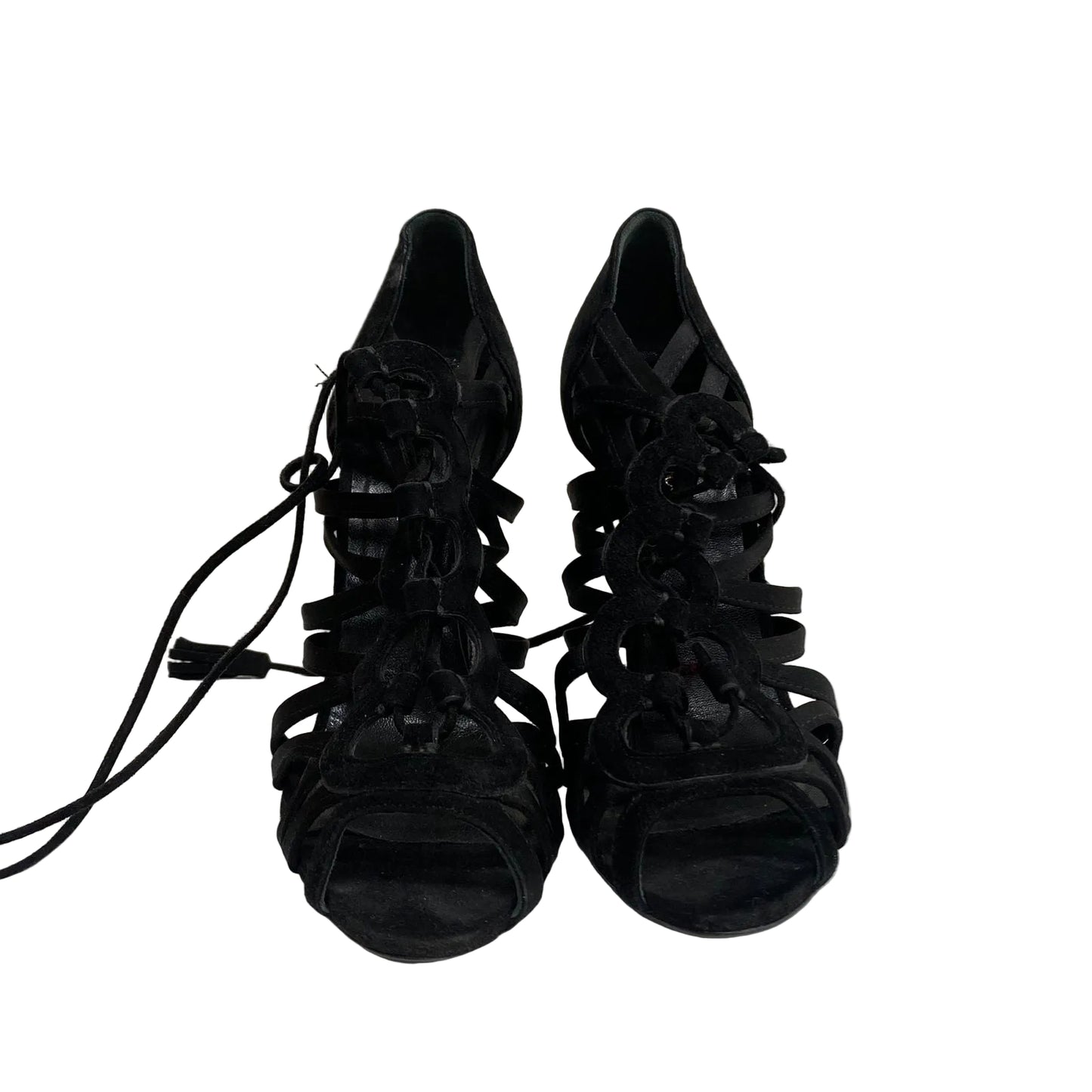 Sandalia Emilio Pucci Tiras Preto Tam 37 Br