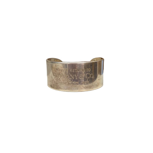 Pulseira Tiffany Prata Larga