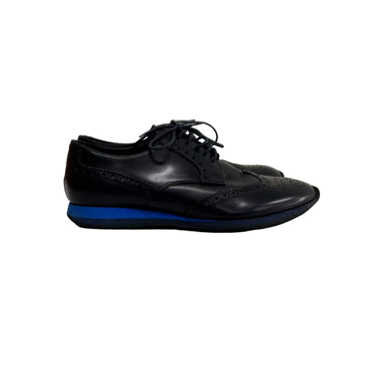 Tenis Prada Preto Sola Azul Tam 36,5 Br
