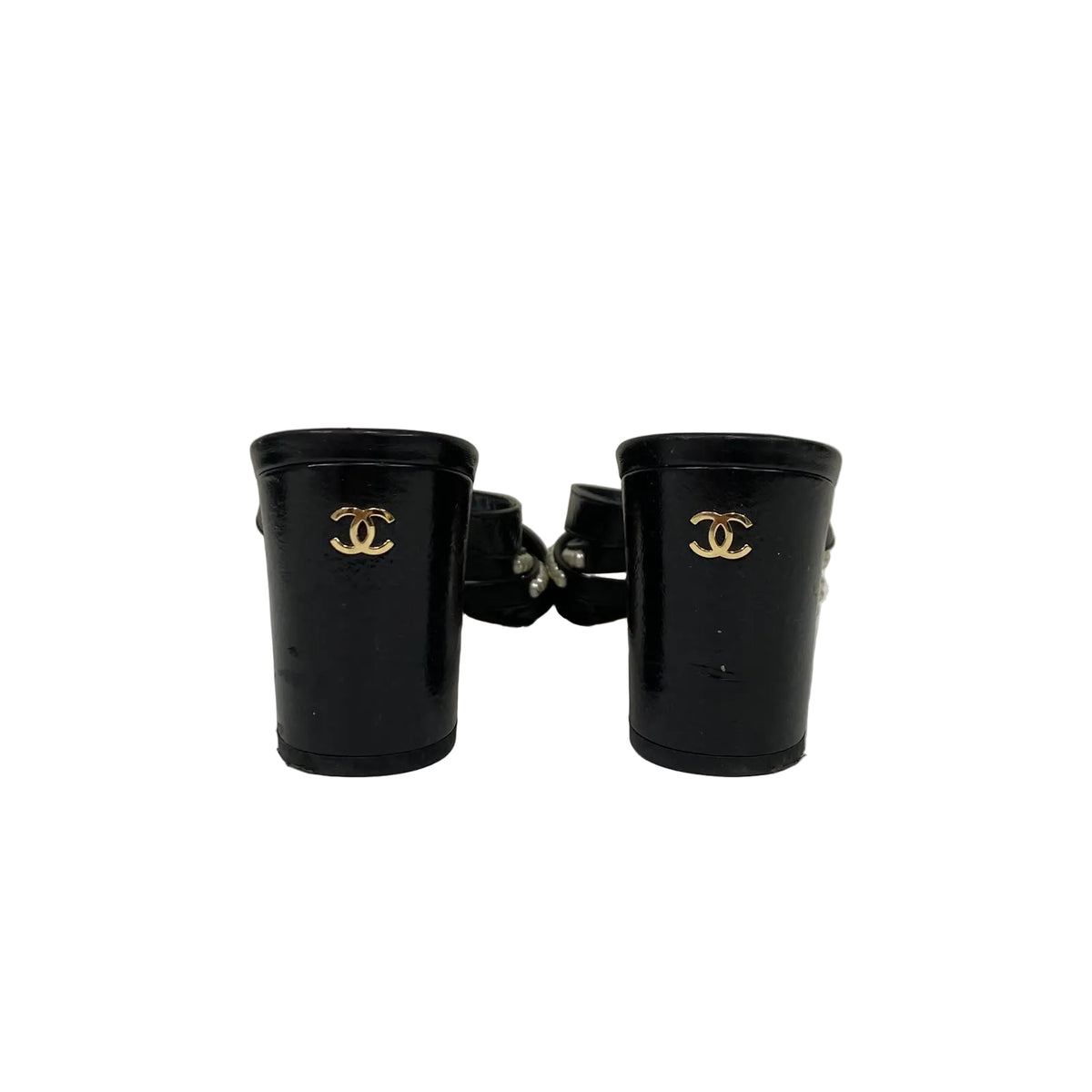 Sandalia Chanel Slip-on Pérolas Tam 37,5 BR