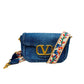 Bolsa Valentino Garavani Alltime Denim Azul