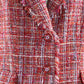 Casaco Chanel Tweed Rosa Tam 36 Br
