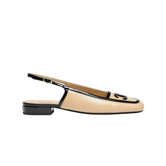 Sapato Singback Chanel Bege e Preto Tam 36,5 Br