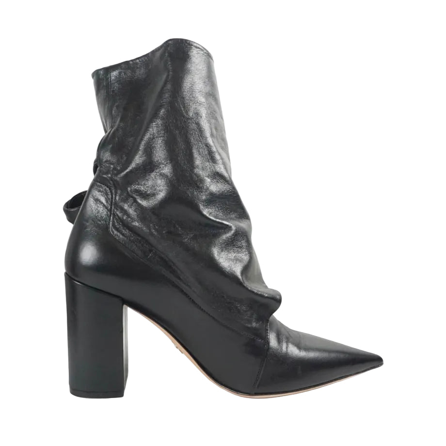 Bota Dior Preta Com Amarração Tam 37 BR