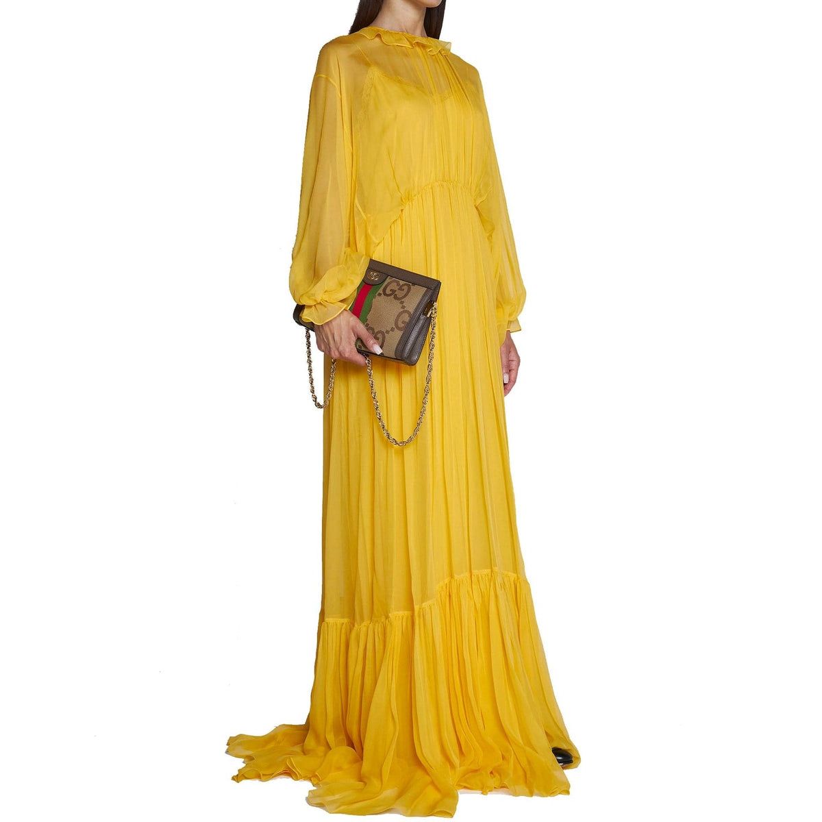Vestido Gucci Amarelo Longo Tam 36/38 BR