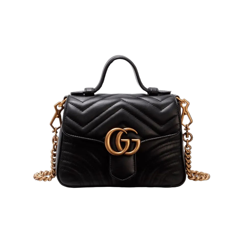 Bolsa Gucci Marmont Preta Pequena