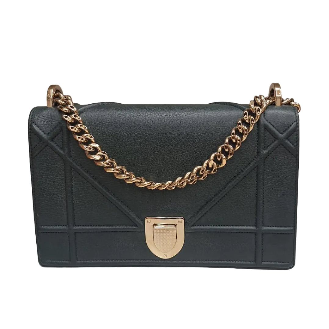 Bolsa Dior Diorama Messenger Verde Média