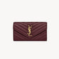 Carteira Saint Laurent Vinho