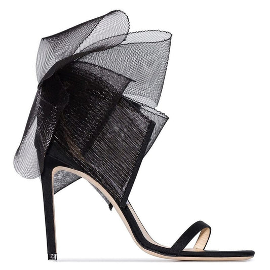Sandalia Jimmy Choo Laços Preto Tam 38,5 Br
