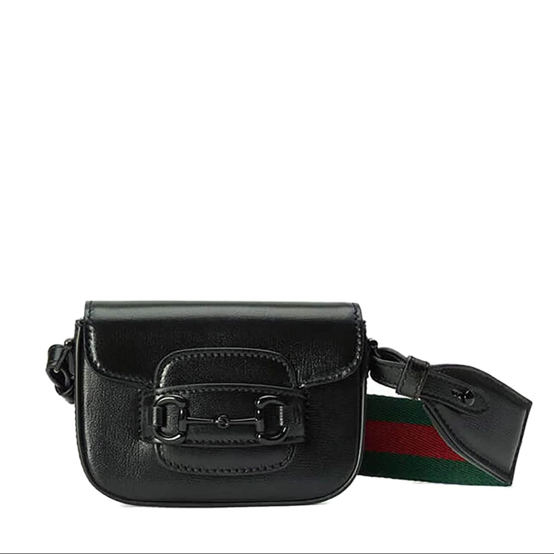 Bolsa Gucci Horsebit 1955 Preta