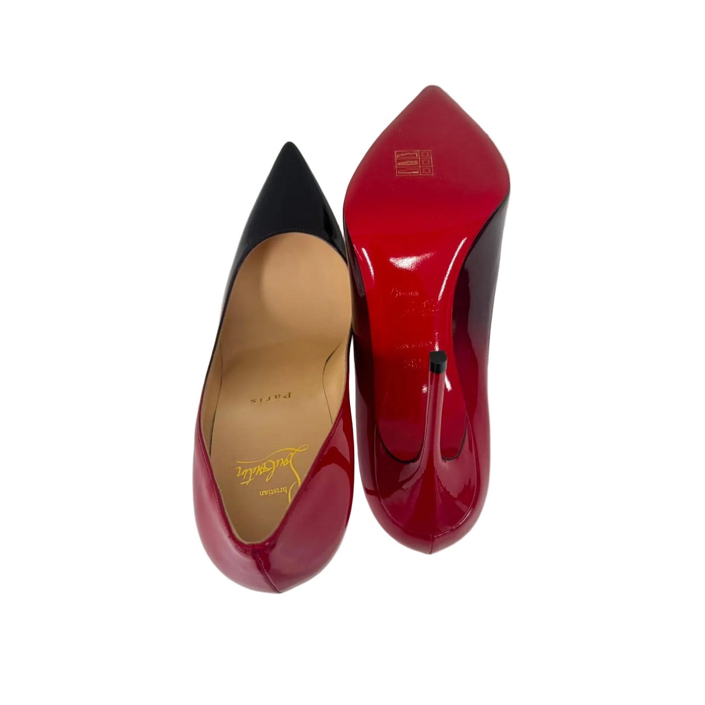 Scarpin Christian Louboutin Vermelho/Preto Tam 36,5 BR