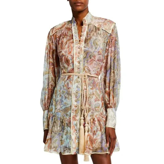 Vestido Zimmermann Lucky Bound Mini Dress Tam 36 BR
